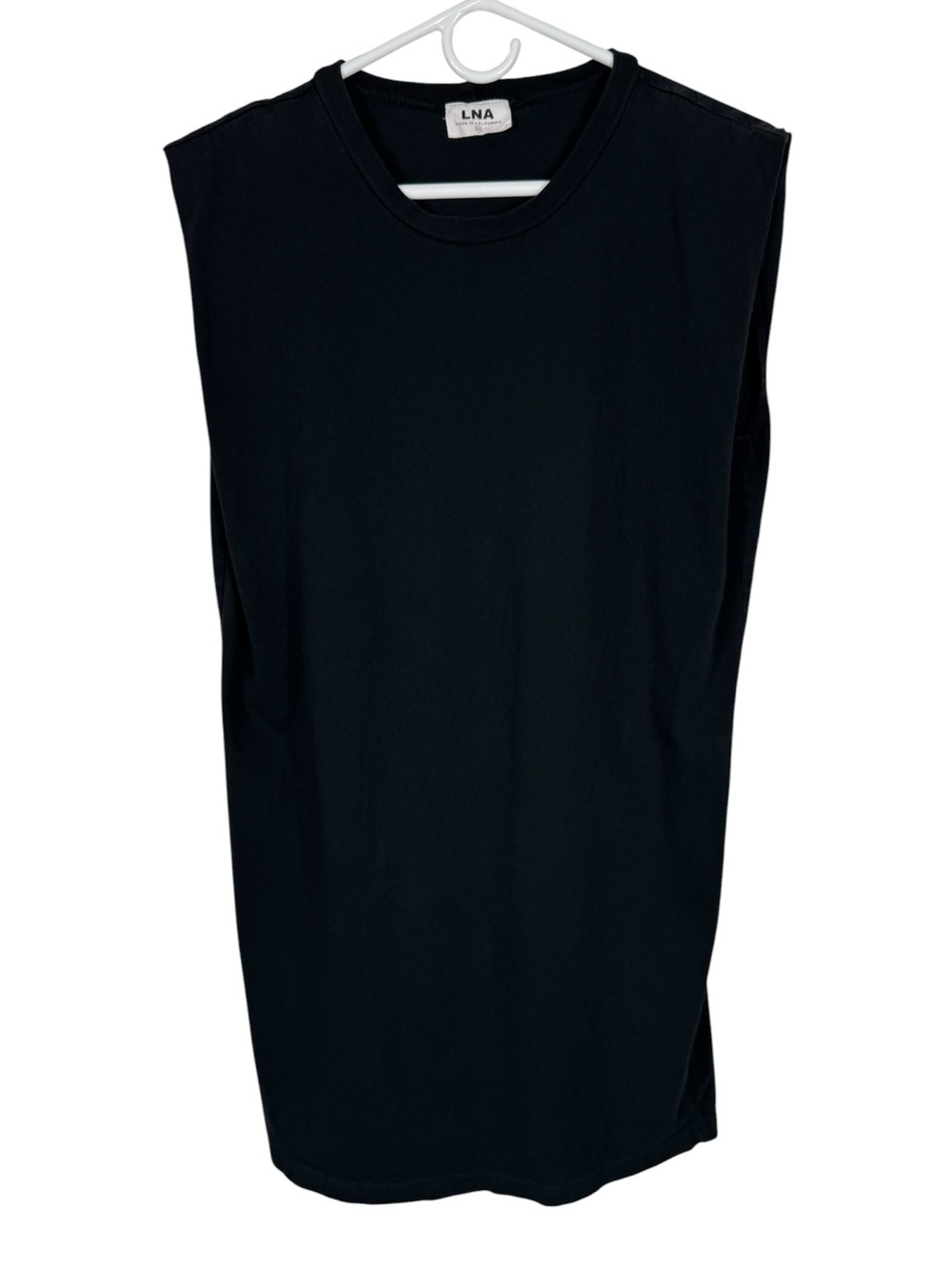 LNA Black Muscle Tee Dress, Size XS